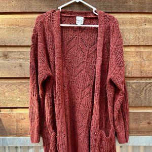 Hippie Rose Knit Cardigan XL